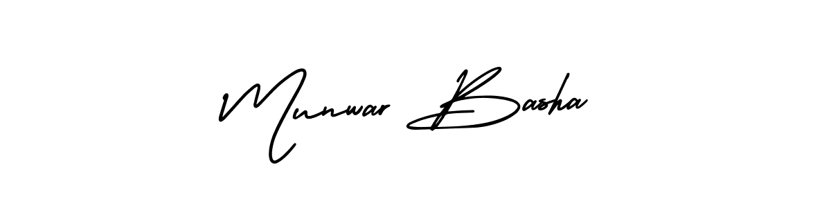 This is the best signature style for the Munwar Basha name. Also you like these signature font (AmerikaSignatureDemo-Regular). Mix name signature. Munwar Basha signature style 3 images and pictures png