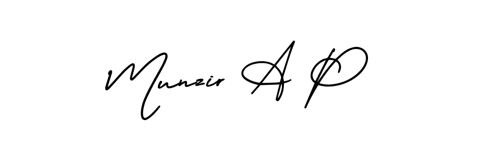 Once you've used our free online signature maker to create your best signature AmerikaSignatureDemo-Regular style, it's time to enjoy all of the benefits that Munzir A P name signing documents. Munzir A P signature style 3 images and pictures png