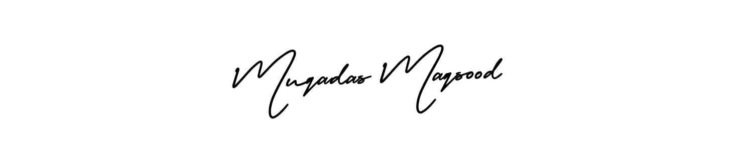 Check out images of Autograph of Muqadas Maqsood name. Actor Muqadas Maqsood Signature Style. AmerikaSignatureDemo-Regular is a professional sign style online. Muqadas Maqsood signature style 3 images and pictures png