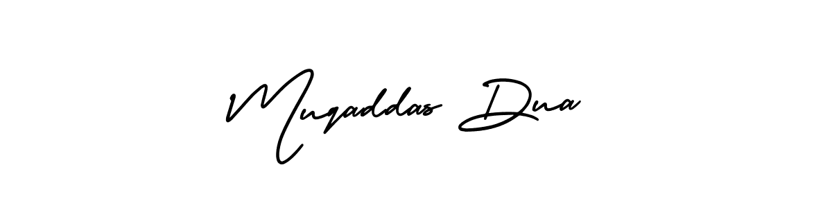 Use a signature maker to create a handwritten signature online. With this signature software, you can design (AmerikaSignatureDemo-Regular) your own signature for name Muqaddas Dua. Muqaddas Dua signature style 3 images and pictures png