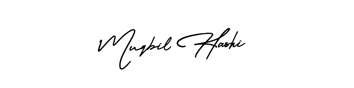 This is the best signature style for the Muqbil Hashi name. Also you like these signature font (AmerikaSignatureDemo-Regular). Mix name signature. Muqbil Hashi signature style 3 images and pictures png