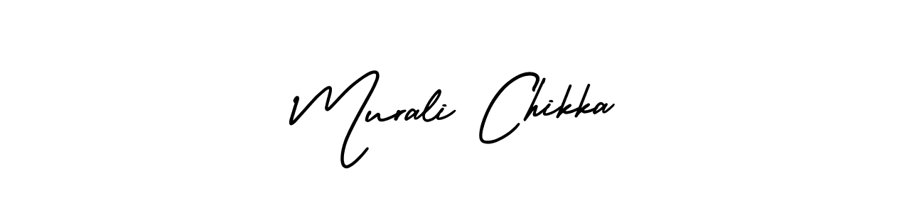 How to make Murali Chikka signature? AmerikaSignatureDemo-Regular is a professional autograph style. Create handwritten signature for Murali Chikka name. Murali Chikka signature style 3 images and pictures png