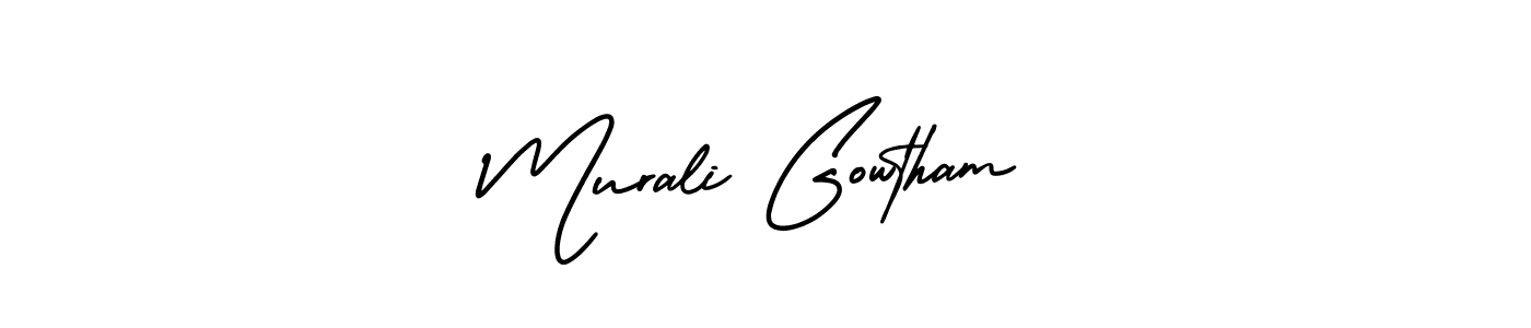 See photos of Murali Gowtham official signature by Spectra . Check more albums & portfolios. Read reviews & check more about AmerikaSignatureDemo-Regular font. Murali Gowtham signature style 3 images and pictures png