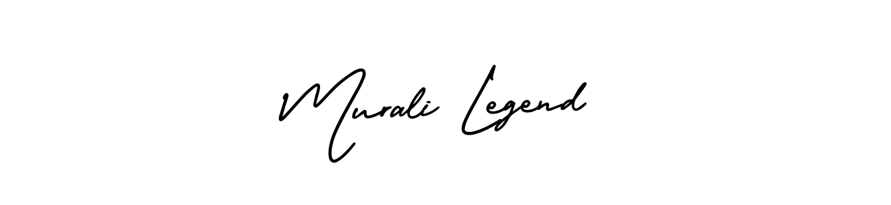 Similarly AmerikaSignatureDemo-Regular is the best handwritten signature design. Signature creator online .You can use it as an online autograph creator for name Murali Legend. Murali Legend signature style 3 images and pictures png