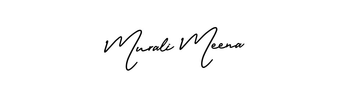 Design your own signature with our free online signature maker. With this signature software, you can create a handwritten (AmerikaSignatureDemo-Regular) signature for name Murali Meena. Murali Meena signature style 3 images and pictures png