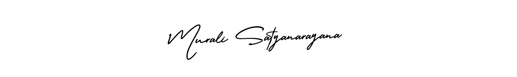 It looks lik you need a new signature style for name Murali Satyanarayana. Design unique handwritten (AmerikaSignatureDemo-Regular) signature with our free signature maker in just a few clicks. Murali Satyanarayana signature style 3 images and pictures png