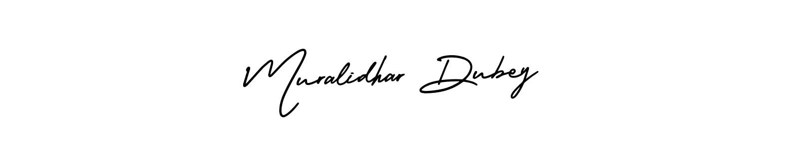 Use a signature maker to create a handwritten signature online. With this signature software, you can design (AmerikaSignatureDemo-Regular) your own signature for name Muralidhar Dubey. Muralidhar Dubey signature style 3 images and pictures png
