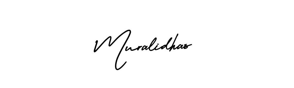 Use a signature maker to create a handwritten signature online. With this signature software, you can design (AmerikaSignatureDemo-Regular) your own signature for name Muralidhas. Muralidhas signature style 3 images and pictures png