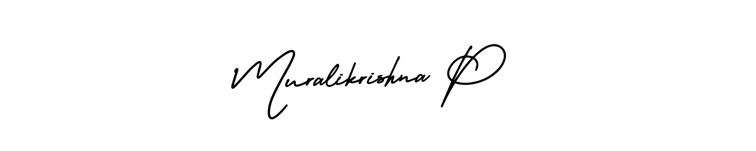 Also You can easily find your signature by using the search form. We will create Muralikrishna P name handwritten signature images for you free of cost using AmerikaSignatureDemo-Regular sign style. Muralikrishna P signature style 3 images and pictures png