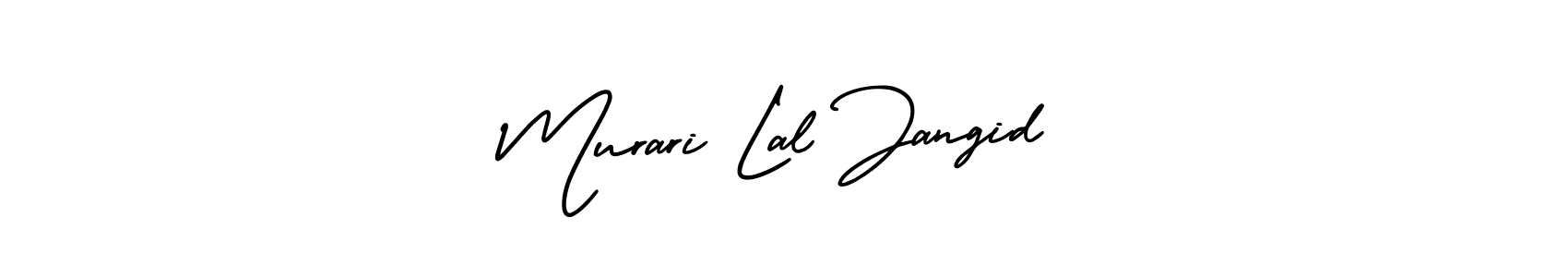 How to make Murari Lal Jangid name signature. Use AmerikaSignatureDemo-Regular style for creating short signs online. This is the latest handwritten sign. Murari Lal Jangid signature style 3 images and pictures png