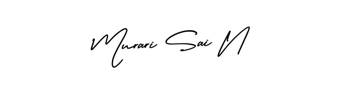 Make a short Murari Sai N signature style. Manage your documents anywhere anytime using AmerikaSignatureDemo-Regular. Create and add eSignatures, submit forms, share and send files easily. Murari Sai N signature style 3 images and pictures png