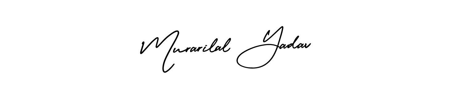 Make a beautiful signature design for name Murarilal Yadav. With this signature (AmerikaSignatureDemo-Regular) style, you can create a handwritten signature for free. Murarilal Yadav signature style 3 images and pictures png