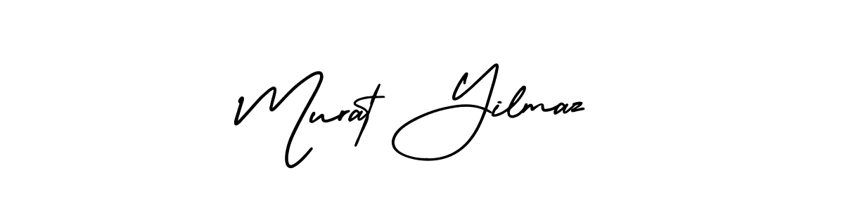 Design your own signature with our free online signature maker. With this signature software, you can create a handwritten (AmerikaSignatureDemo-Regular) signature for name Murat Yilmaz. Murat Yilmaz signature style 3 images and pictures png