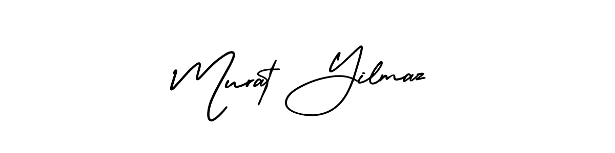 Design your own signature with our free online signature maker. With this signature software, you can create a handwritten (AmerikaSignatureDemo-Regular) signature for name Murat Yilmaz. Murat Yilmaz signature style 3 images and pictures png