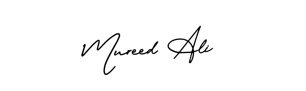 It looks lik you need a new signature style for name Mureed Ali. Design unique handwritten (AmerikaSignatureDemo-Regular) signature with our free signature maker in just a few clicks. Mureed Ali signature style 3 images and pictures png