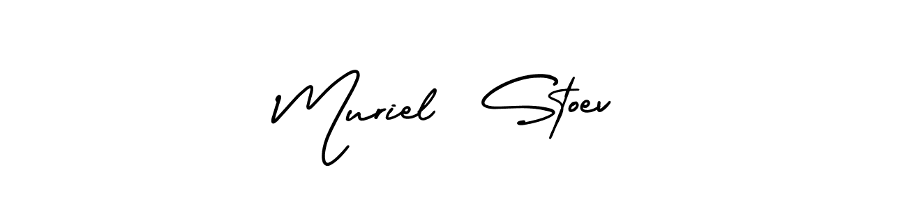 You can use this online signature creator to create a handwritten signature for the name Muriel  Stoev. This is the best online autograph maker. Muriel  Stoev signature style 3 images and pictures png