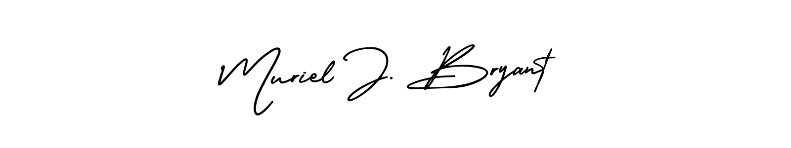 Make a short Muriel J. Bryant signature style. Manage your documents anywhere anytime using AmerikaSignatureDemo-Regular. Create and add eSignatures, submit forms, share and send files easily. Muriel J. Bryant signature style 3 images and pictures png