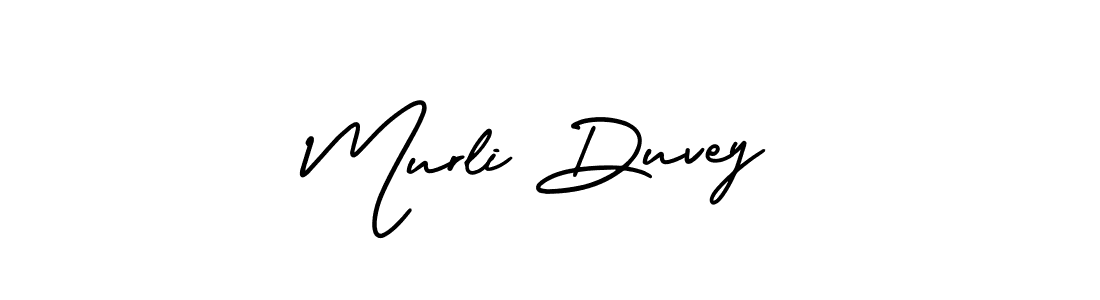 Use a signature maker to create a handwritten signature online. With this signature software, you can design (AmerikaSignatureDemo-Regular) your own signature for name Murli Duvey. Murli Duvey signature style 3 images and pictures png