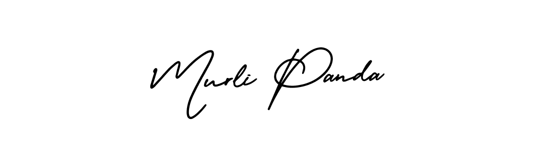 How to make Murli Panda name signature. Use AmerikaSignatureDemo-Regular style for creating short signs online. This is the latest handwritten sign. Murli Panda signature style 3 images and pictures png