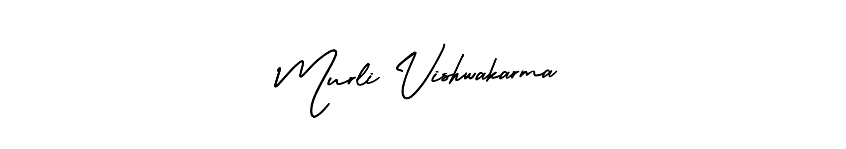 Also You can easily find your signature by using the search form. We will create Murli Vishwakarma name handwritten signature images for you free of cost using AmerikaSignatureDemo-Regular sign style. Murli Vishwakarma signature style 3 images and pictures png