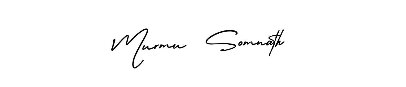 This is the best signature style for the Murmu  Somnath name. Also you like these signature font (AmerikaSignatureDemo-Regular). Mix name signature. Murmu  Somnath signature style 3 images and pictures png