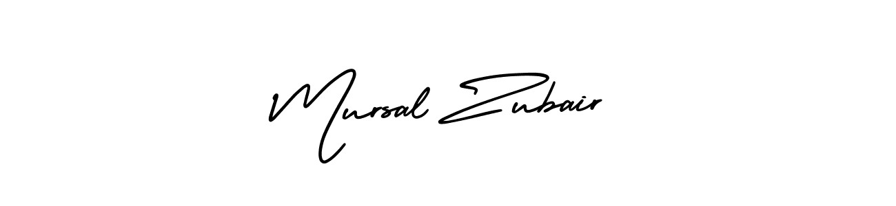 How to make Mursal Zubair name signature. Use AmerikaSignatureDemo-Regular style for creating short signs online. This is the latest handwritten sign. Mursal Zubair signature style 3 images and pictures png