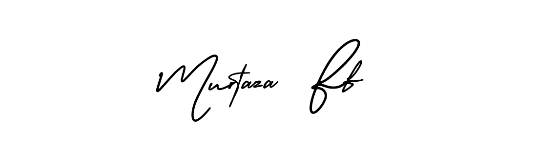 How to make Murtaza  Ff name signature. Use AmerikaSignatureDemo-Regular style for creating short signs online. This is the latest handwritten sign. Murtaza  Ff signature style 3 images and pictures png