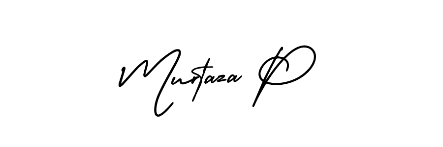 Also we have Murtaza P name is the best signature style. Create professional handwritten signature collection using AmerikaSignatureDemo-Regular autograph style. Murtaza P signature style 3 images and pictures png