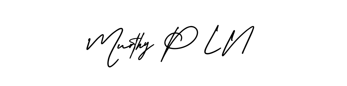 Murthy P L N stylish signature style. Best Handwritten Sign (AmerikaSignatureDemo-Regular) for my name. Handwritten Signature Collection Ideas for my name Murthy P L N. Murthy P L N signature style 3 images and pictures png