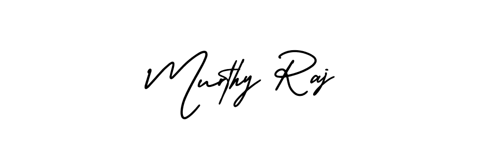 Use a signature maker to create a handwritten signature online. With this signature software, you can design (AmerikaSignatureDemo-Regular) your own signature for name Murthy Raj. Murthy Raj signature style 3 images and pictures png