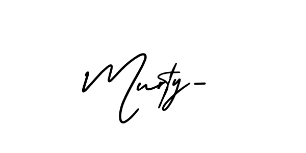 How to make Murty- signature? AmerikaSignatureDemo-Regular is a professional autograph style. Create handwritten signature for Murty- name. Murty- signature style 3 images and pictures png