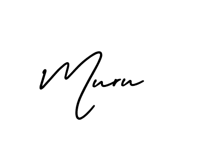 Make a beautiful signature design for name Muru. With this signature (AmerikaSignatureDemo-Regular) style, you can create a handwritten signature for free. Muru signature style 3 images and pictures png