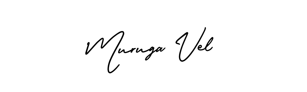You should practise on your own different ways (AmerikaSignatureDemo-Regular) to write your name (Muruga Vel) in signature. don't let someone else do it for you. Muruga Vel signature style 3 images and pictures png