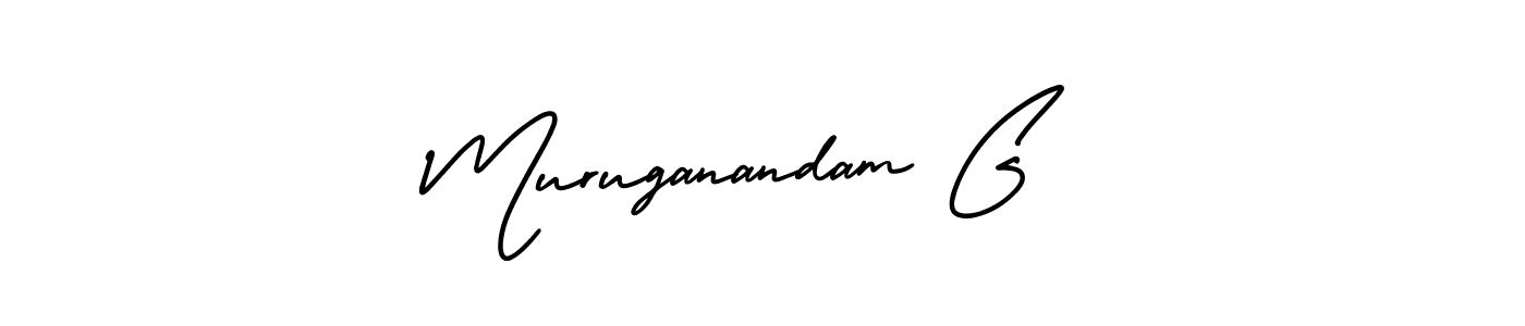 It looks lik you need a new signature style for name Muruganandam G. Design unique handwritten (AmerikaSignatureDemo-Regular) signature with our free signature maker in just a few clicks. Muruganandam G signature style 3 images and pictures png