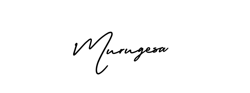 How to make Murugesa name signature. Use AmerikaSignatureDemo-Regular style for creating short signs online. This is the latest handwritten sign. Murugesa signature style 3 images and pictures png