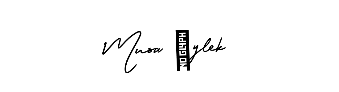 AmerikaSignatureDemo-Regular is a professional signature style that is perfect for those who want to add a touch of class to their signature. It is also a great choice for those who want to make their signature more unique. Get Musa Öylek name to fancy signature for free. Musa Öylek signature style 3 images and pictures png