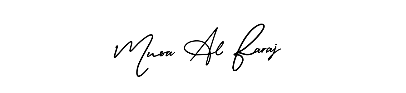 Use a signature maker to create a handwritten signature online. With this signature software, you can design (AmerikaSignatureDemo-Regular) your own signature for name Musa Al Faraj. Musa Al Faraj signature style 3 images and pictures png
