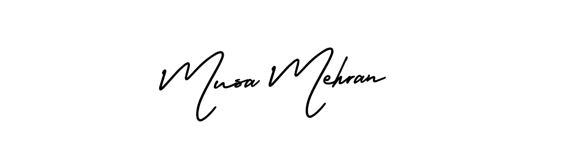 Make a short Musa Mehran signature style. Manage your documents anywhere anytime using AmerikaSignatureDemo-Regular. Create and add eSignatures, submit forms, share and send files easily. Musa Mehran signature style 3 images and pictures png