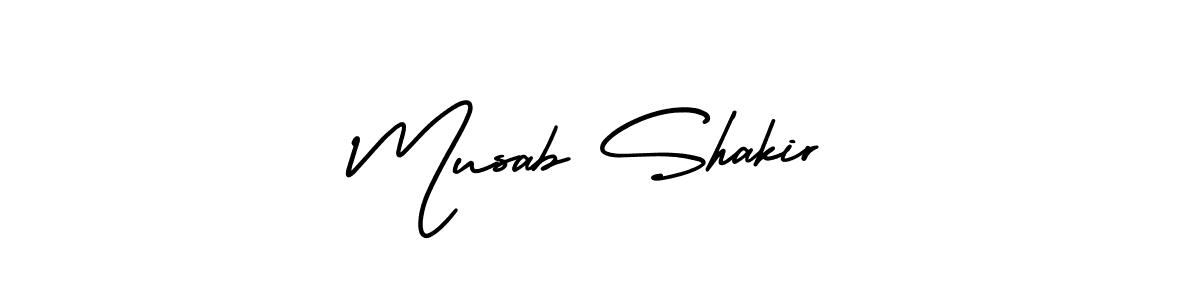 AmerikaSignatureDemo-Regular is a professional signature style that is perfect for those who want to add a touch of class to their signature. It is also a great choice for those who want to make their signature more unique. Get Musab Shakir name to fancy signature for free. Musab Shakir signature style 3 images and pictures png