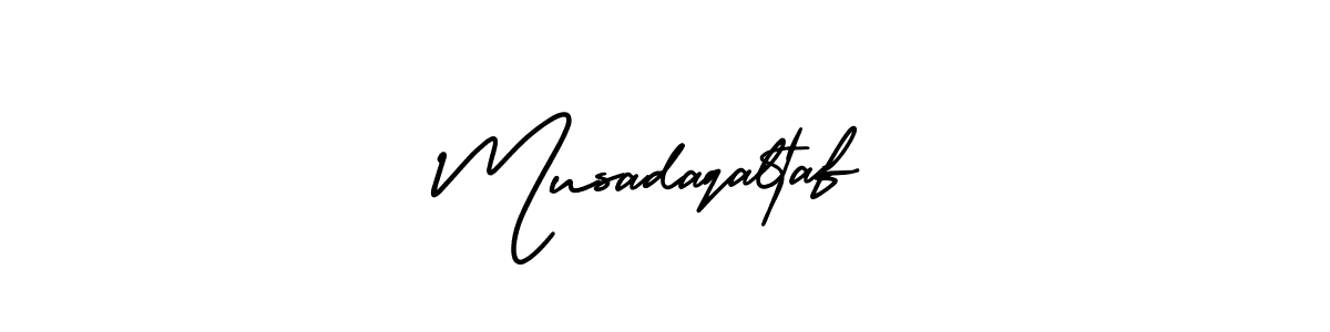 AmerikaSignatureDemo-Regular is a professional signature style that is perfect for those who want to add a touch of class to their signature. It is also a great choice for those who want to make their signature more unique. Get Musadaqaltaf name to fancy signature for free. Musadaqaltaf signature style 3 images and pictures png