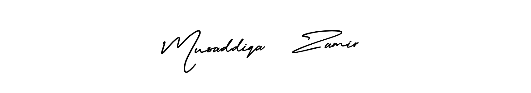 Make a short Musaddiqa   Zamir signature style. Manage your documents anywhere anytime using AmerikaSignatureDemo-Regular. Create and add eSignatures, submit forms, share and send files easily. Musaddiqa   Zamir signature style 3 images and pictures png