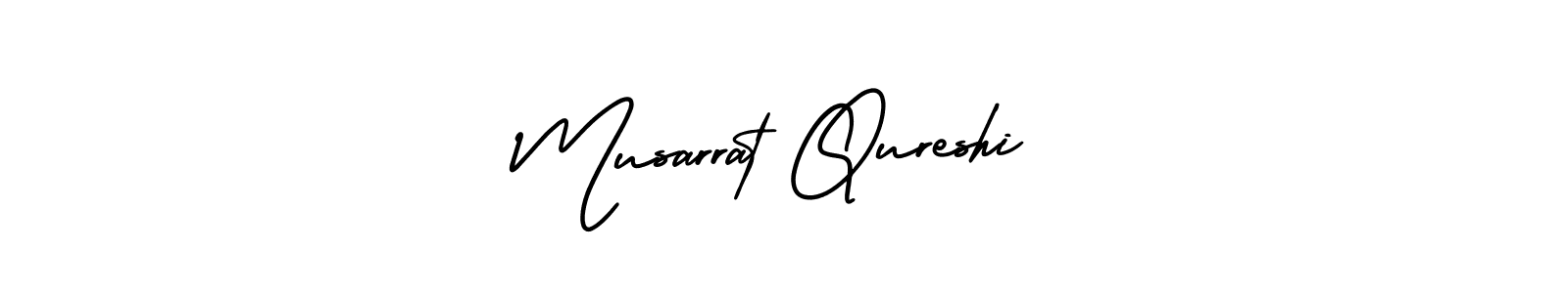 Design your own signature with our free online signature maker. With this signature software, you can create a handwritten (AmerikaSignatureDemo-Regular) signature for name Musarrat Qureshi. Musarrat Qureshi signature style 3 images and pictures png