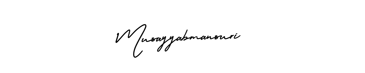 How to Draw Musayyabmansuri signature style? AmerikaSignatureDemo-Regular is a latest design signature styles for name Musayyabmansuri. Musayyabmansuri signature style 3 images and pictures png