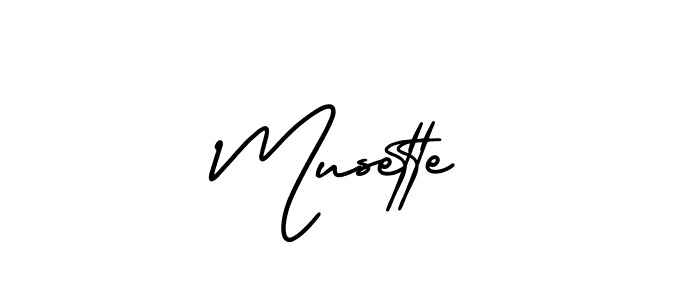 You should practise on your own different ways (AmerikaSignatureDemo-Regular) to write your name (Musette) in signature. don't let someone else do it for you. Musette signature style 3 images and pictures png