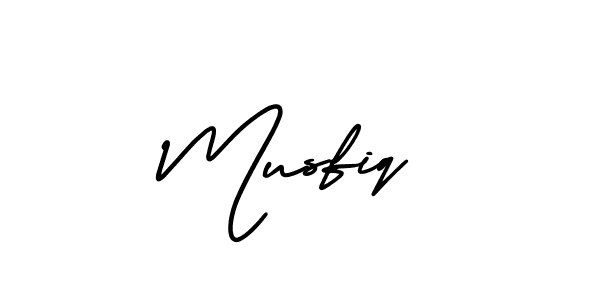 Musfiq stylish signature style. Best Handwritten Sign (AmerikaSignatureDemo-Regular) for my name. Handwritten Signature Collection Ideas for my name Musfiq. Musfiq signature style 3 images and pictures png