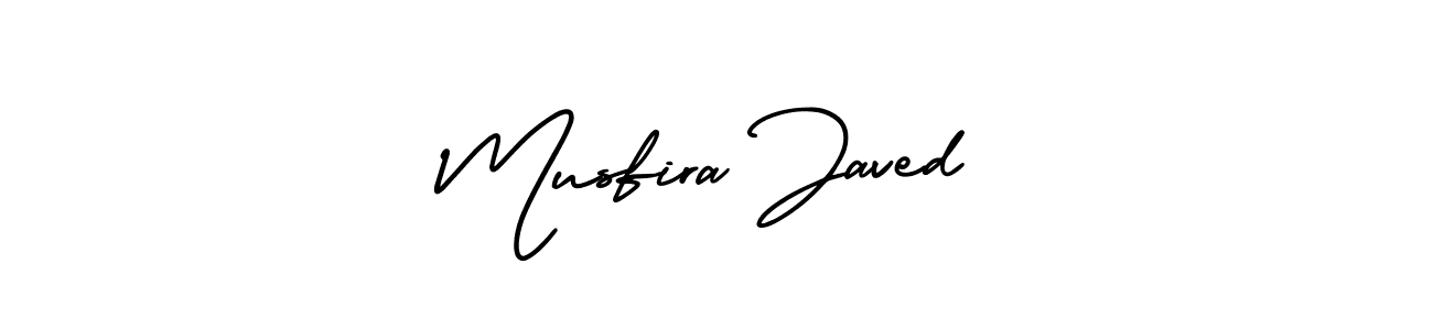 Musfira Javed stylish signature style. Best Handwritten Sign (AmerikaSignatureDemo-Regular) for my name. Handwritten Signature Collection Ideas for my name Musfira Javed. Musfira Javed signature style 3 images and pictures png