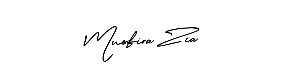 Musfira Zia stylish signature style. Best Handwritten Sign (AmerikaSignatureDemo-Regular) for my name. Handwritten Signature Collection Ideas for my name Musfira Zia. Musfira Zia signature style 3 images and pictures png