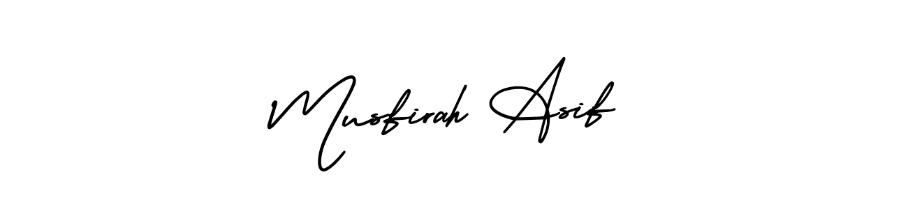 Design your own signature with our free online signature maker. With this signature software, you can create a handwritten (AmerikaSignatureDemo-Regular) signature for name Musfirah Asif. Musfirah Asif signature style 3 images and pictures png