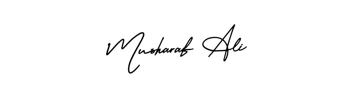 Also we have Musharaf Ali name is the best signature style. Create professional handwritten signature collection using AmerikaSignatureDemo-Regular autograph style. Musharaf Ali signature style 3 images and pictures png