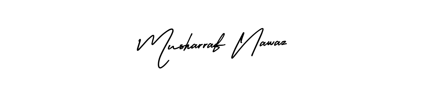 Design your own signature with our free online signature maker. With this signature software, you can create a handwritten (AmerikaSignatureDemo-Regular) signature for name Musharraf Nawaz. Musharraf Nawaz signature style 3 images and pictures png